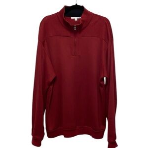 Cutter & Buck Wine 1/4 zip Pullover Casual Knit Sweater 3323